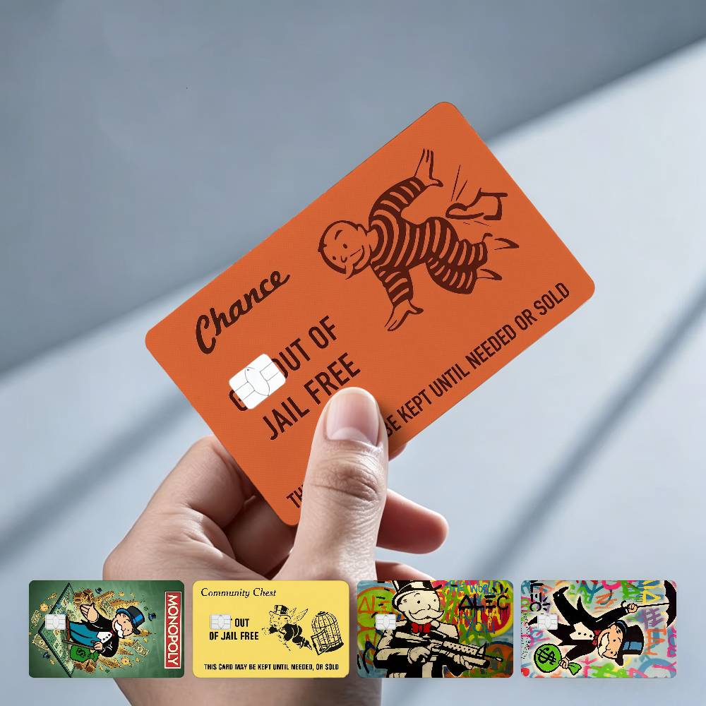 Board Game Monopoly - Alec M-Monopoly Game GetOutJail 4 Stück!