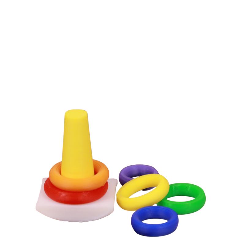Board Game For 2 People - 2er-Set Puppenhaus Frühes Lernspielzeug Regenbogen-Stapelspiel Puzzle