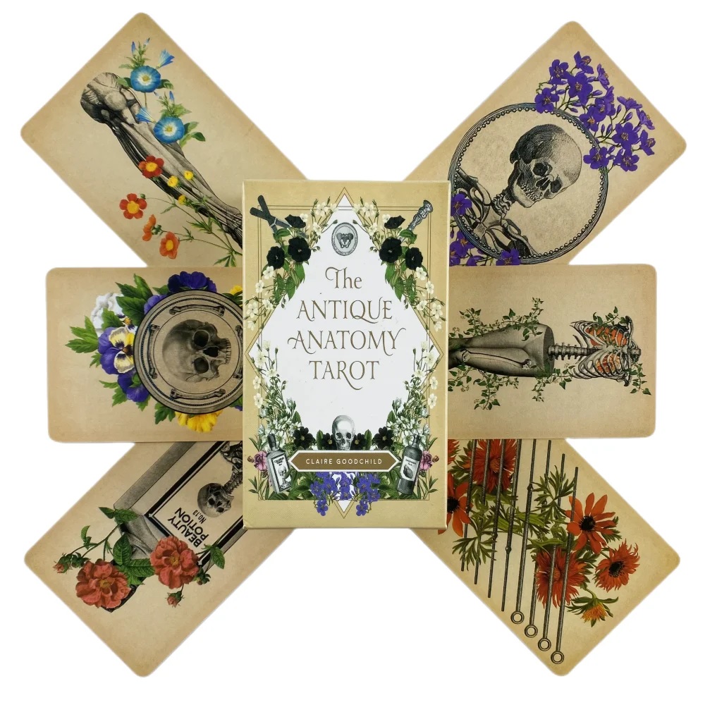 Card Game Deck - Die antiken Anatomie-Tarotkarten, ein 78er-Deck, Oracle