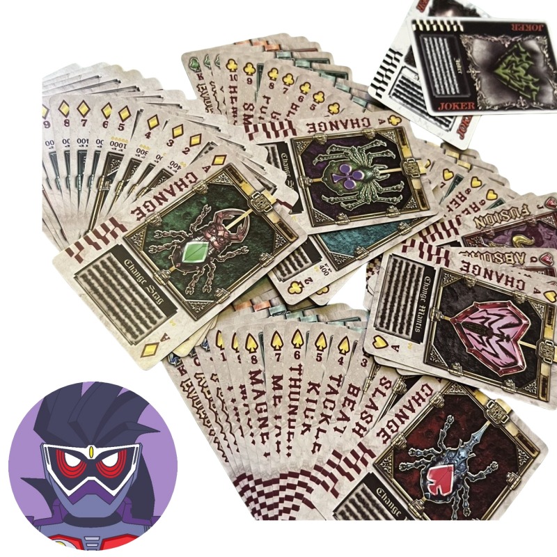 Card Game Deck - Bandai Kamen Rider Anime-Charaktere, kreative Persönlichkeit,