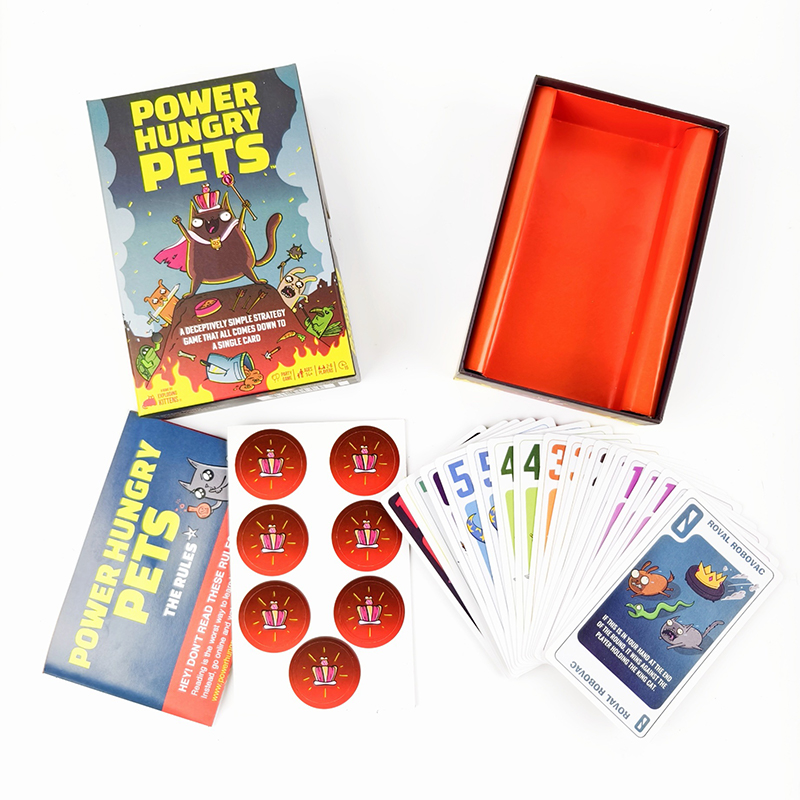 Board Game Quiz - Power Hungry Pets Kartenspiel Brettspiel Familienfeier