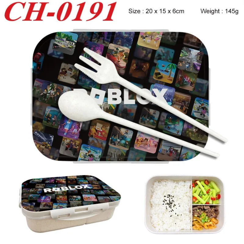 Game Storage Box - Roblox Bento-Lunchbox mit Spielfiguren-Aufdruck, Lebensmittelbehälter, Geburtstagsgeschenke