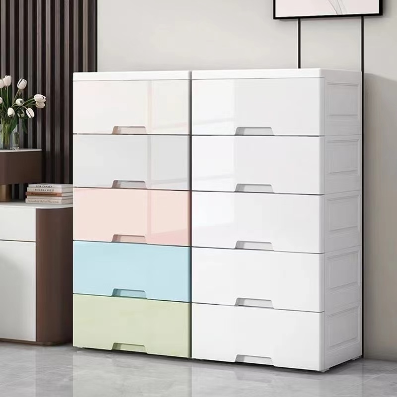 Game Storage Box - Mehrschichtiger Schubladenschrank mit Rollen, Aufbewahrungsbox, Spielzeugschrank