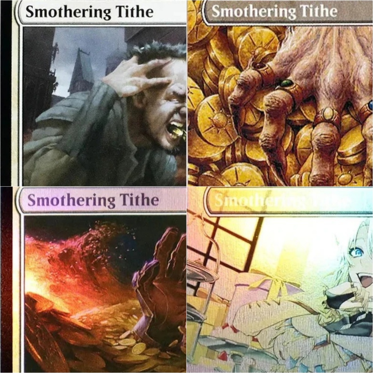 Board Game History - „Smothering Tithe“ Magische Proxy-Karten, Spielqualität, Proxy-Brett,