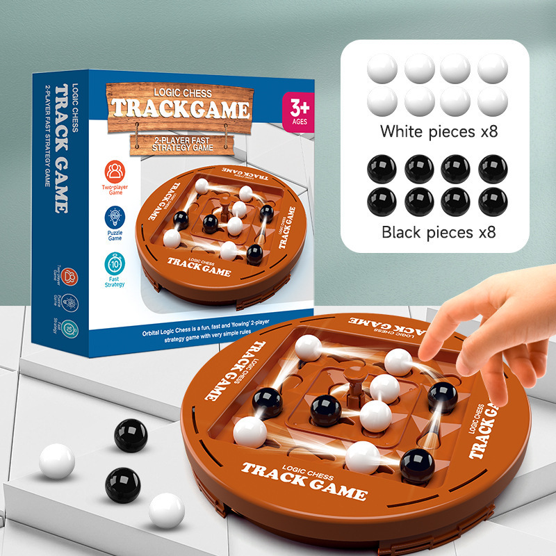 Strategy Board Game - Schachspiel, lustiges Tisch-Orbitallogik-Schachbrettspiel, Track-Logik-Brett, Strategiespiel für
