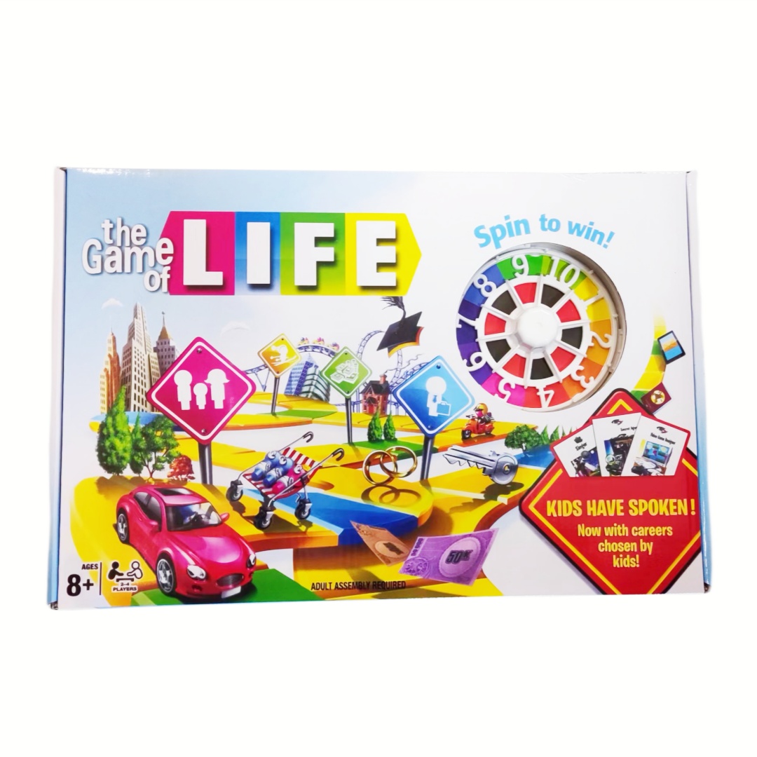 Board Game Monopoly - Lebenssimulations-Brettspiel - Glücksrad-Partyspiel (2-4 Spieler) Brettspiel,
