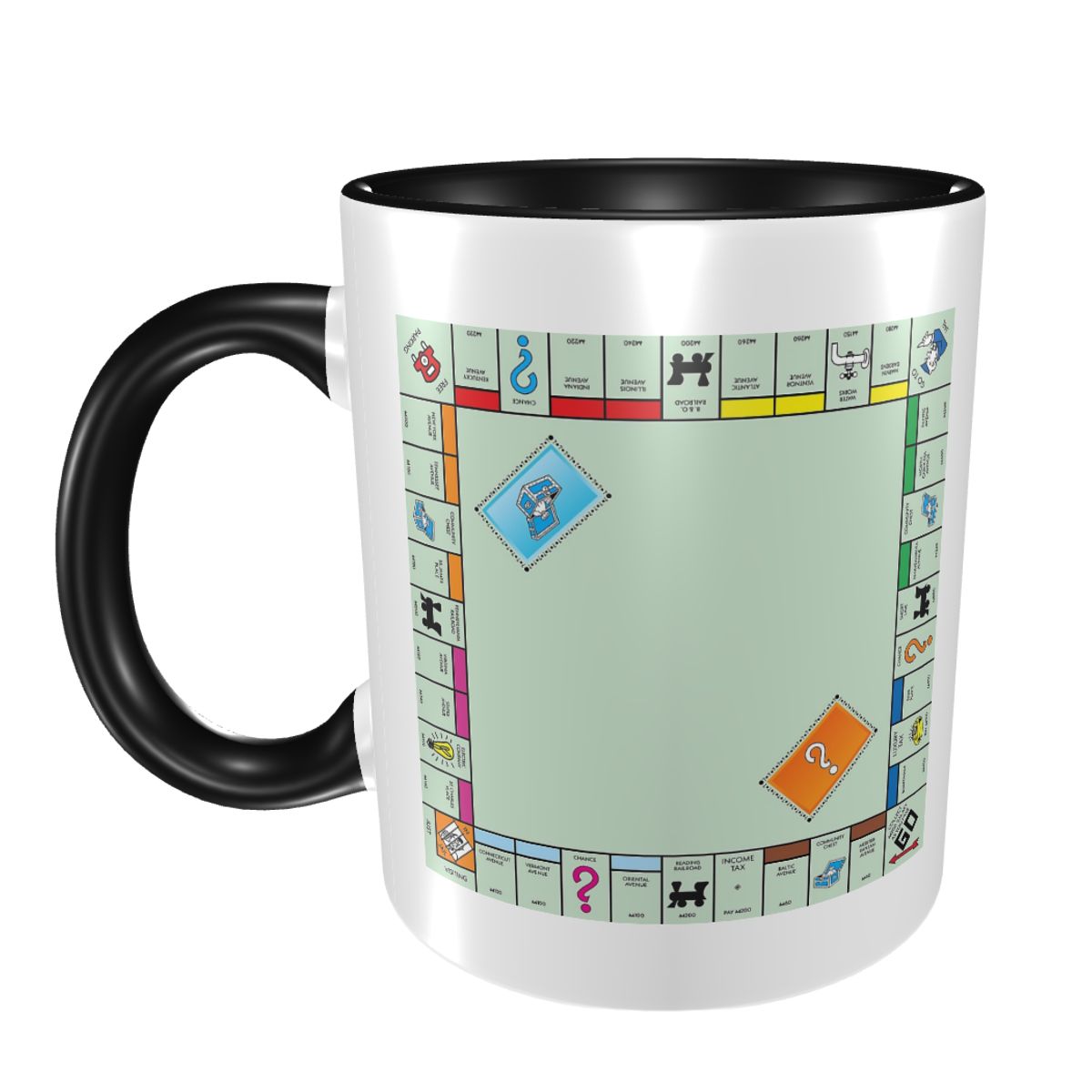 Board Game Monopoly - Brettspielbrett Monopoly-Tasse, lustige Keramik-Kaffeetassen, Teetassen, Milchbecher,