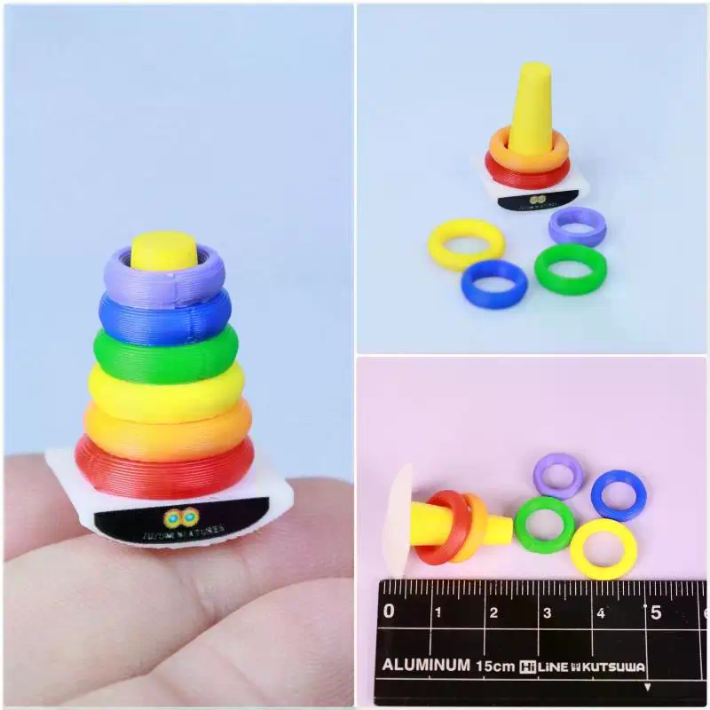 Board Game For 2 People - 2 Sets Puppenhaus Frühes Lernspielzeug Regenbogen-Stapelspiel
