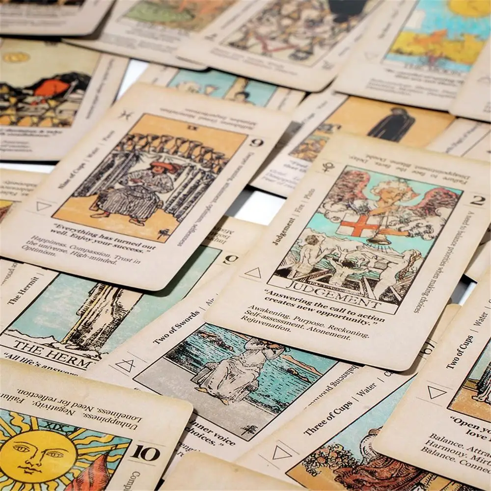 Card Game Deck - Bedeutung Tarot-Karte für Anfänger-Tarot, schlüsselwort antikes