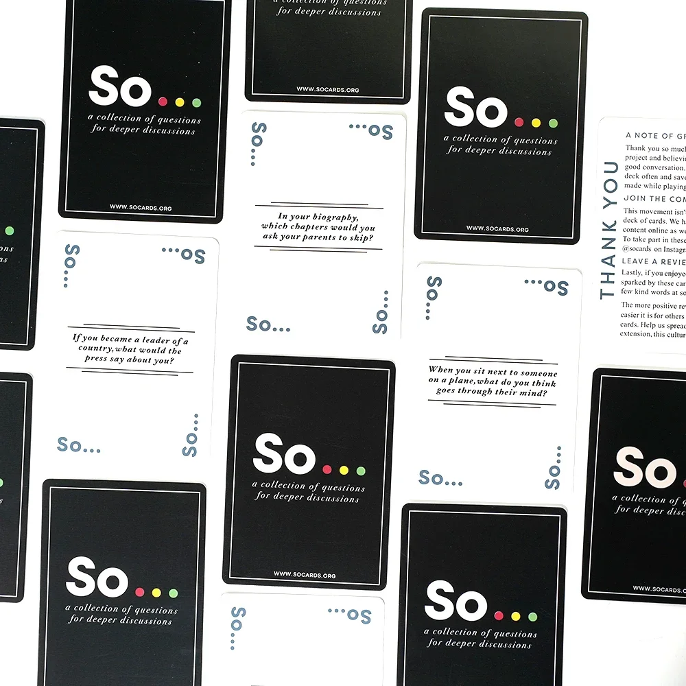 Hochwertige So-Cards Konversat – Board Game Question Bewertung und Preis