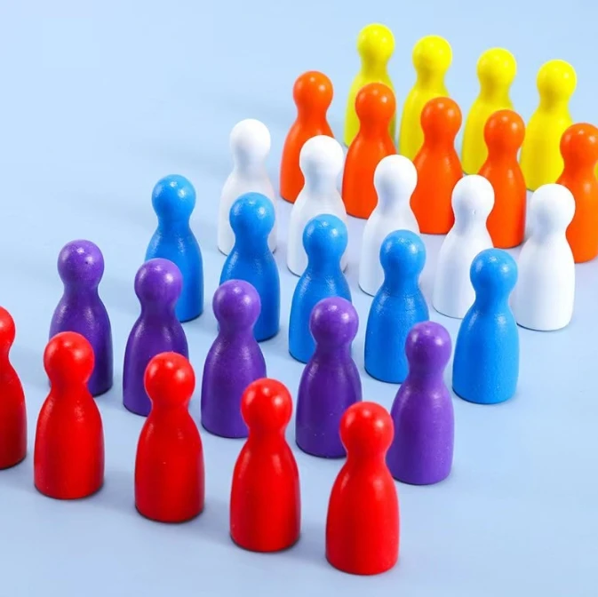 100 Stück bunte Holz-Schachmar – Board Game Quiz Bewertung und Preis