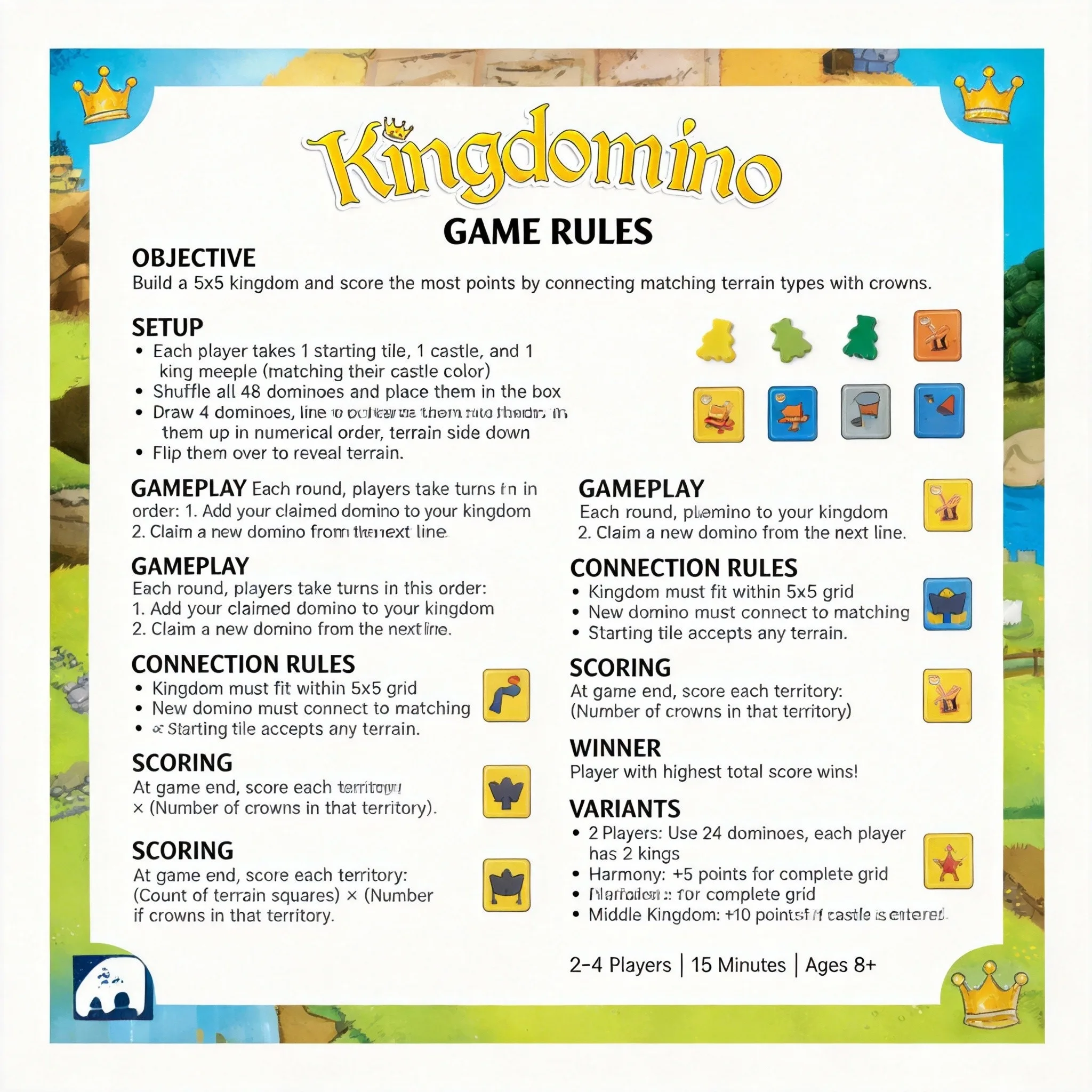 Winner Brettspiel Kingdomino S – Board Game Monopoly Bewertung und Preis