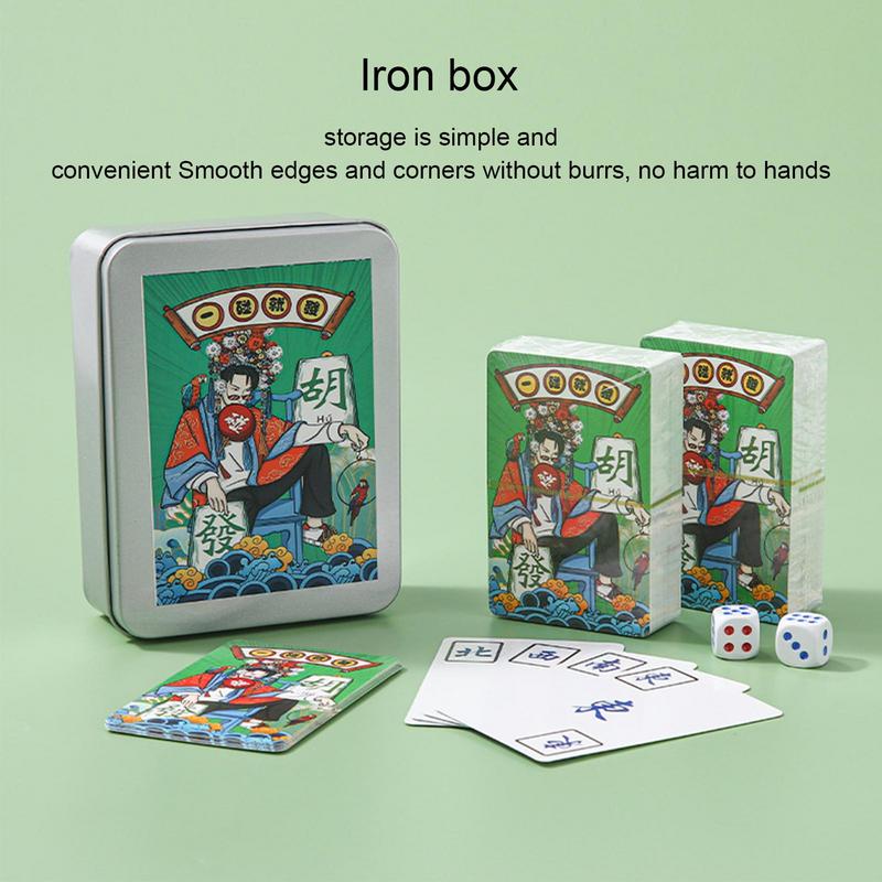 Mahjong Karten Familien spiel  – Card Game Deck Bewertung und Preis