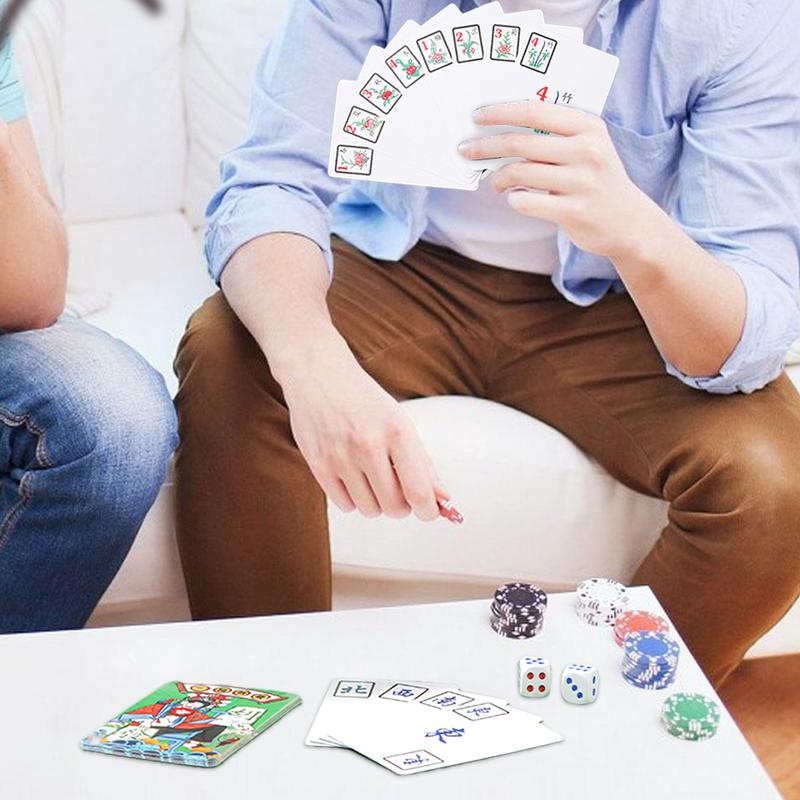 Mahjong Karten Familien spiel  – Card Game Deck Bewertung und Preis